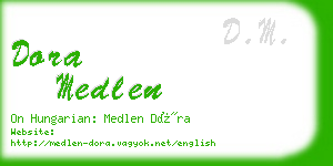 dora medlen business card